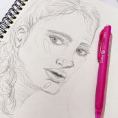 Mi proyecto del curso: Sketchbook de retrato: explora el rostro humano. Sketching, Drawing, Portrait Drawing, Artistic Drawing, and Sketchbook project by Samantha Pérez Durán - 06.02.2022