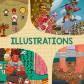 Illustrations . Un proyecto de Ilustración tradicional, Ilustración digital e Ilustración infantil de Jan Paternina - 06.07.2022
