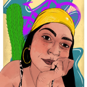 My project for course: Illustrated Portraits with Procreate. Design, Traditional illustration, Graphic Design, Vector Illustration, Digital Illustration, Portrait Illustration, and Portrait Drawing project by Sebastian Camilo Leal Vargas - 07.06.2021
