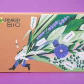 Garnier Bio press kit. Illustration, and Packaging project by Tania Yakunova - 05.30.2022