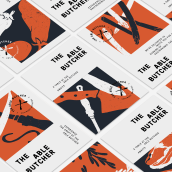 The Able Butcher. Design, Traditional illustration, Art Direction, Br, ing, Identit, and Logo Design project by Run For The Hills - 07.14.2022