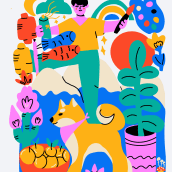 My project for course: Digital Illustration: When Color Meets Imagination. Un proyecto de Ilustración tradicional, Dibujo e Ilustración digital de Olga Vitvitskaya - 15.07.2022