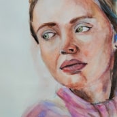 My project in Artistic Portrait with Watercolors course. Un proyecto de Bellas Artes, Pintura, Pintura a la acuarela, Ilustración de retrato y Dibujo de Retrato de Bethany Kelly - 04.09.2021