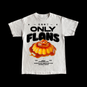 Only flans.. Design, Graphic Design, and Fashion Design project by Joaquín Lluis - 07.18.2022