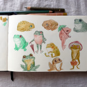 Sketchbooks and character studies. Un progetto di Illustrazione tradizionale di Cécile Berrubé - 22.07.2022