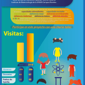 Infografía del Instituto de Biotecnología UNAM. Un proyecto de Ilustración tradicional, Diseño gráfico, Infografía y Diseño de carteles de Yorch Hernandez - 28.07.2022