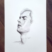 Study - Graphite Pencil. Desenho a lápis, Desenho, e Desenho de retrato projeto de Richard McDonald - 08.08.2022