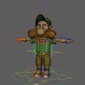 My project for course: Rigging and Deformation of a Character. Un proyecto de 3D, Animación, Rigging y Animación de personajes de Alex Torres - 07.08.2022