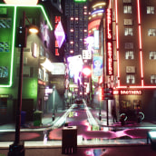 Mi proyecto del curso: Diseño de videojuegos con Unreal Engine: escenas ciberpunk. 3D, Animation, Art Direction, 3D Animation, Video Games, Game Design, and Game Development project by Juan Antonio Gordillo Martín - 08.12.2022