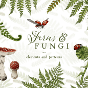 Ferns & Fungi. Un proyecto de Ilustración tradicional de Audrey Lauriston - 04.08.2022