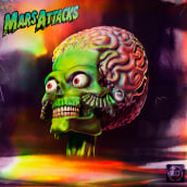 Mars Attacks 3D . 3D, and Character Design project by Manuel Sauri - 08.16.2022