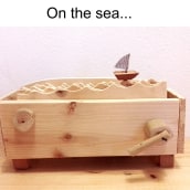 My project for course: on the sea.... Projekt z dziedziny Projektowanie postaci, Rzeźba, Projektowanie zabawek, To, art i Obróbka drewna użytkownika le_benes - 18.08.2022