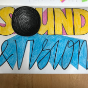 Sound and Vision. Sketching, Creativit, Drawing, H, Lettering, and Sketchbook project by elena.welsch - 08.24.2022