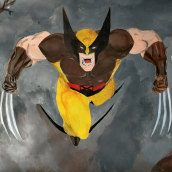 Wolverine. Pintura Acrílica projeto de Carlos Nievas - 06.09.2022