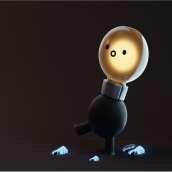 Diseño de personaje-Lilttle Lightbulbs. 3D, 3D Character Design, and 3D Design project by Ernesto Alejandro - 08.31.2022