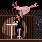 Illustration about "Men who don't dance" for Playboy. Illustration project by Lennart Gäbel - 02.12.2022