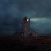Dyrhólaey Lighthouse 3D. 3D, and Matte Painting project by Ale Barbosa - 09.27.2022