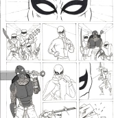 Dibujo a lápiz para cómics de superhéroes - Puño de hierro. Un proyecto de Ilustración tradicional, Cómic, Dibujo a lápiz y Dibujo de Fernando Medina Medina - 28.09.2022