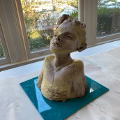 Meu projeto do curso: Introdução à escultura figurativa com argila. Un proyecto de Bellas Artes y Escultura de Isabela Menegazzo - 02.10.2022