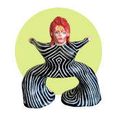  Criação de um Toy Art : Ziggy Stardust. Character Design, Sculpture, To, Design, Art To, and s project by Dany Ferreira - 10.09.2022