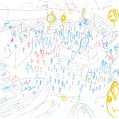 Meu projeto do curso: Ilustração estilo Search and Find no Procreate. Un proyecto de Ilustración tradicional, Ilustración digital y Sketchbook de Francisco Guilherme Souza Da Costa Junior - 16.10.2022