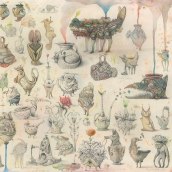 Ancient pottery. Un proyecto de Ilustración tradicional, Dibujo a lápiz, Pintura a la acuarela, Cerámica y Pintura gouache de Vorja Sánchez - 18.10.2022