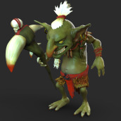 GOBLIN. Character Design, Sculpture, and 3D Modeling project by German Bonil - 11.01.2022