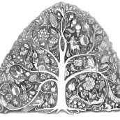 Tree of Life. Un proyecto de Ilustración tradicional de Karin von Bischhoffshausen - 02.11.2022