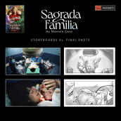 Sagrada Familia - Storyboards. Een project van Traditionele illustratie, Film, video en televisie, Stor y board van Pablo Buratti - 10.11.2022
