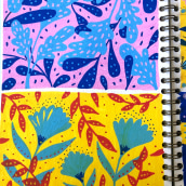 Mi proyecto del curso: Patrones botánicos en sketchbook: conquista la página en blanco. Un proyecto de Ilustración tradicional, Pattern Design, Ilustración botánica y Sketchbook de Carol Ozaeta Arrese - 16.11.2022