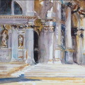 Painting with Sargent. Fine Arts, L, scape Architecture, Painting, Sketching, Drawing, Watercolor Painting, Realistic Drawing, Artistic Drawing, Botanical Illustration, Architectural Illustration, and Sketchbook project by Michele Bajona - 11.25.2022