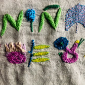 Meu projeto do curso: Introdução ao bordado com relevo. Embroider, Textile Illustration, and Textile Design project by Py Pacheco E Silva - 11.26.2022