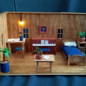Elliott's Cabin interior. Arts, and Crafts project by Heather Sullivan - 08.26.2021