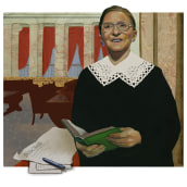 Ruth Bader Ginsburg. Traditional illustration project by Dominic Bodden - 11.26.2022