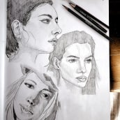 Mi proyecto del curso: Sketchbook de retrato: explora el rostro humano. Un proyecto de Bocetado, Dibujo, Dibujo de Retrato, Dibujo artístico y Sketchbook de Frank Murphy - 12.12.2022