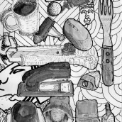 Coisas da Escrivaninha e Ángel de la Calle. Un proyecto de Bocetado, Dibujo a lápiz, Dibujo, Sketchbook e Ilustración con tinta de Ely Sena - 26.12.2022