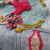 Mi proyecto del curso: Bordado creativo: revolución a puntadas . Creativit, Embroider, and Textile Design project by Johana Justinico - 12.27.2022
