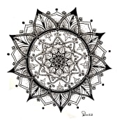 Mi proyecto del curso: El arte de dibujar mandalas: crea patrones geométricos. Desenho e Ilustração com tinta projeto de rossdecoart - 05.01.2023