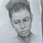 My project for course: Graphite Drawing Techniques for Planar Portraiture. Fine Arts, Sketching, Drawing, Portrait Drawing, Realistic Drawing, and Artistic Drawing project by Lynn Robinson - 01.07.2023