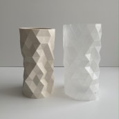 Facet vase in Acrylic resin. Design, Arts, Crafts, Fine Arts, Industrial Design, Interior Design, Sculpture, Ceramics, and 3D Design project by Phil Cuttance - 01.10.2023