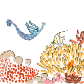 My project for course: Watercolor Illustration with Japanese Influence. Un proyecto de Ilustración tradicional, Dibujo y Pintura a la acuarela de Masha Fedotov - 16.01.2023
