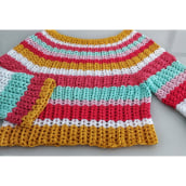 Mi proyecto del curso: Técnicas de crochet para crear prendas coloridas. Un proyecto de Diseño de moda, Tejido, DIY, Crochet y Diseño textil de Viviana Sagaría - 17.01.2023