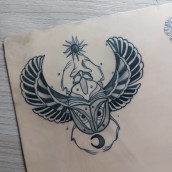 Mi proyecto del curso: Técnicas de tatuaje blackwork con línea fina. Tattoo Design project by Dania Jimenez - 01.22.2023