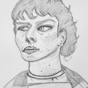 My project for course: Portrait Sketchbooking: Explore the Human Face. Esboçado, Desenho, Desenho de retrato, Desenho artístico, e Sketchbook projeto de Saida Fakih - 23.01.2023