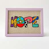 HOPE. Bordado projeto de Anastasia Papathanaki - 14.04.2022