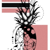 just a Pineapple. Un projet de Design  et Illustration traditionnelle de Ewa Głownia - 01.02.2023