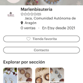 Mi proyecto del curso: Creación de una tienda en Etsy desde cero es una tienda de joyería en alambrismo llamada marlenbisuteria.etsy.com. Accessor, Design, Costume Design, Arts, Crafts, Fashion, Jewelr, Design, and E-commerce project by Guillermina Peralta montero - 02.01.2023