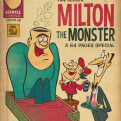 Milton the Monster Comic Book. Traditional illustration, Character Design, T, and pograph project by Ed Vill - 02.03.2023