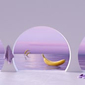 Bananas muy chill. Un proyecto de 3D y Dirección de arte de sadti - 04.02.2023