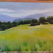Mi proyecto del curso: Pintura al óleo de paisaje con técnicas al aire libre. Un proyecto de Bellas Artes, Pintura y Pintura al óleo de Mercè Campo Andreu - 05.02.2023
